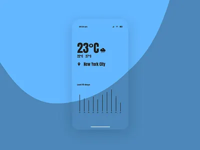 Weather app app art design flat landingpage material colors material ui minimal ui ux weather weather app web website xd