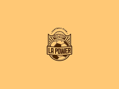 La Power FC brand brand design brand identity branding burger burger logo design food food illustration logo logo design logodesign logos shield shield logo soccer logo sport sports design sports logo