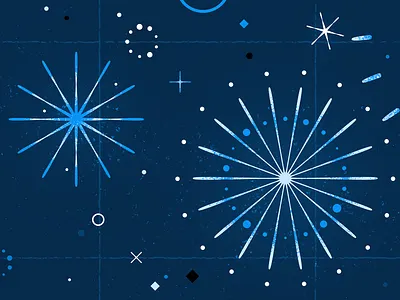 Pow Pow blue celebrate celebratioin evening explosion firecracker firework fireworks glitter happy new year illustration lights new year new years eve night nji media party space sparkle stars