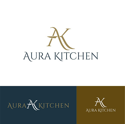 AURA KITCHEN creative fiverr fiverr.com fiverrgigs flat kitchen logo logo logo designer minimal minimalist restaurant logo