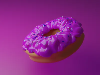Donut with Icing 3d blender blender3d donut