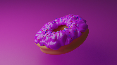 Donut with Icing 3d blender blender3d donut