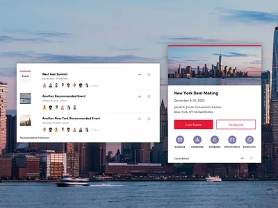 Event Components cards ui component design events foster made ui design ux design