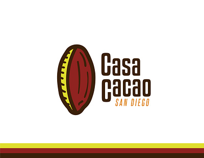 Casa Cacao branding design flat illustration logo minimal vector