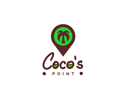 Coco's Point branding design flat food food and drink illustration illustrator logo millshakes minimal shakes vector