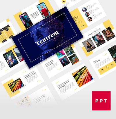 Tentrem - Creative Presentation Template abstract background business clean cover design googleslides inspiration keynote layout magazine marketing minimal minimalist modern pitchdeck powerpoint presentation profiles template