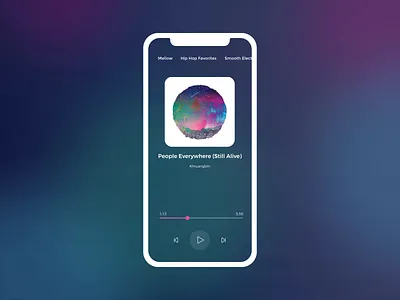 Drag And Drop It Like It's Hot animation drag and drop mobile mobile app motion music music player waveform
