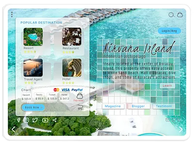 Nirvana Island Website | Balinese | Indonesian Archipelago designer indonesia kixpandemix uidesign