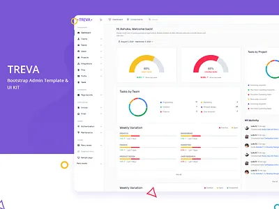 Treva Bootstrap Admin Template & UI KIT admin admin dashboard admin dashboard template admin design admin panel admin template admin theme bootstrap bootstrap 4 bootstrap admin bootstrap template branding dashboard dashboard ui sass ui ui ux design ui kit ui kit design ui kits