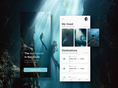 MY TRAVEL APP app design ios travel ui