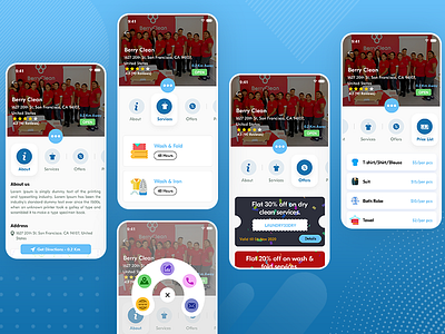 Search Near By Laundries Screens For Laundry Customer App laundry app uiuxdesign