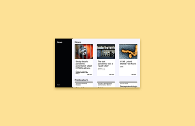 Flulytics News Page clean ui coding design hackathon illustration news programming ui