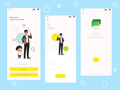 School Automation App Ui app ui app ui ux design flat designs school automation app ui sleek design student app teacher app ui ui ux ui design ui style uidesign uimobile uiux ux