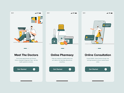 Splash Screen clean doctor hospital medical onboarding onboarding ui splash ui ui ux ui design uidesign uiux ux uxdesign white