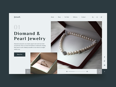 Jewelry Web App Design app concept app design app designer app development creation dark theme dark theme ui dark ui design ecommerce jewelery jewelry design jewelry shop online store commerce store design ui user experience design web app web app design web design