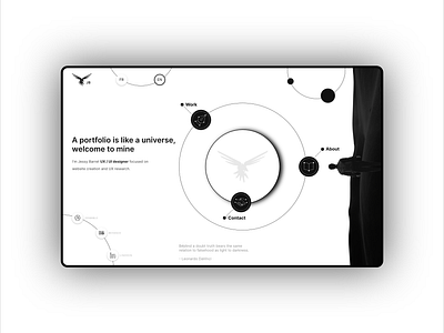UX / UI Portfolio blackandwhite clean concept dailyui design interface minimal modern ui ux web webdesign website