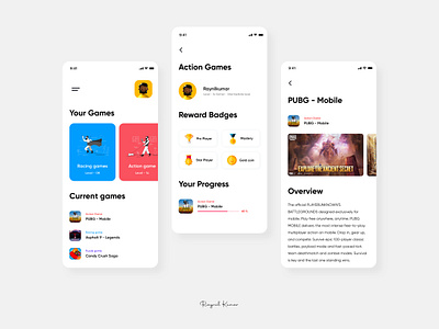 Games App UI animation app casestudy design microinteraction mobile mobile app mobile app design ui ux