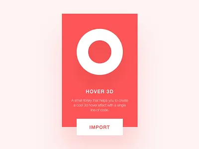 Hover3d.js 3d animation 3d hover animation css hover hover effect interaction design javascript library microinteracions ui ux