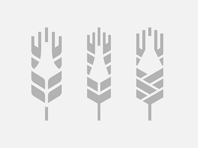 'Brewing Farm' logo - WIP beer bottle brewery icon logo milan wheat