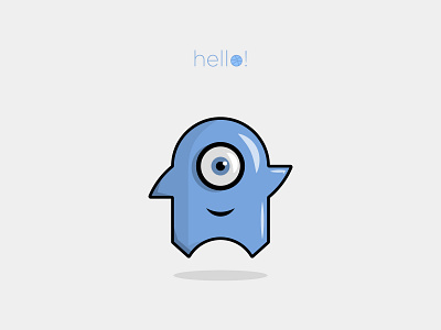 GhostyBob design flat illustration minimal minion vector