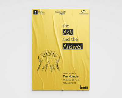 The Ask and the Answer clean design islam islamic muslim poster pray prayer prayers quran simple university