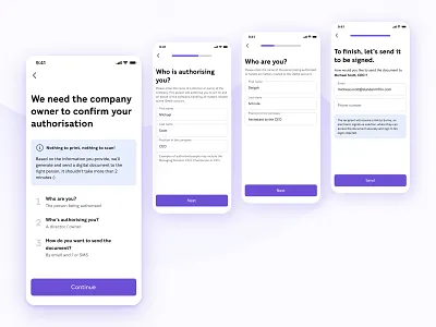 Digital letter app design document setup ui ux