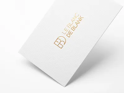 Le Blanc De Blank brand design icon identity logo luxury minimal minimalism modern simple