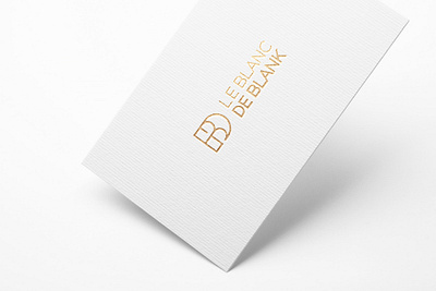 Le Blanc De Blank brand design icon identity logo luxury minimal minimalism modern simple