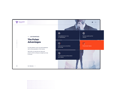 Pages | Pulsar Website app blockchain crypto design flat landing minimal ui ux web website