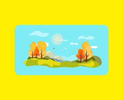 Autumn illustration vector вектор векторная графика