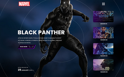 Black Panther blackpanther branding front end development graphic design illustration ui ui design uiuxdesigner wakanda webdesign website builder website design