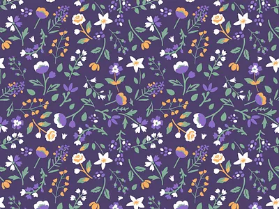 DItsy seamless pattern decorative design floral flower nature pattern seamless simple surface design texture