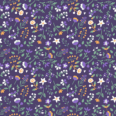 DItsy seamless pattern decorative design floral flower nature pattern seamless simple surface design texture