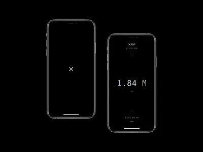 XRP Wallet App 14 app apple banking bitcoin blockchain clean crypto dark mode design finance fintech ios minimal mobile money ripple ui ux wallet
