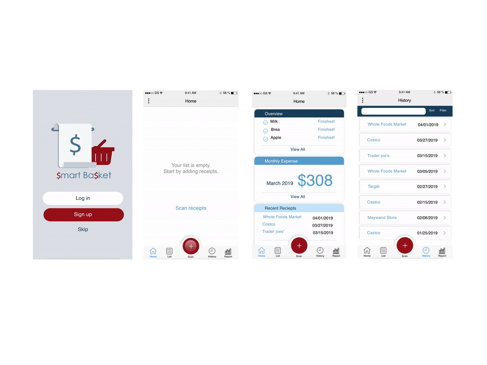 Smart Basket interaction design micro interaction protopie