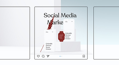 Instagram presentation apple clay design device iphone mockup psd screen template ui