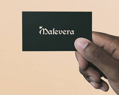 Malevera Logo Concept - Business Card adobe adobe illustrator adobe photoshop benevento brand design branding business card business card design business card mockup business cards corporate identity design graphic graphic design graphic designer italy lettering logo typogaphy typography logo