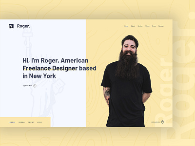 Minimal Personal Portfolio Concept agency branding character clean creative design designer freelancer landing page minimal minimal portfolio personal portfolio photographer portfolio shop showcase typography ui uidesign ux