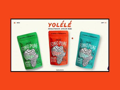 Yolélé animation clean design digital flat minimal ui ux web design website