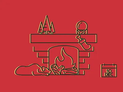 10 Days of Cheer - Campaign campaign design dog fire giveaway great dane holiday illustration illustrator presents snow snow globe