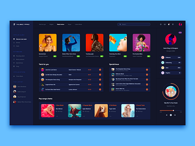 Music Pro Dark Mode