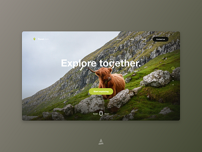 Explore Landing Page dailyui design interface ui website