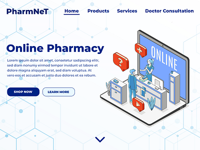 Medical E-Commerce - Website Landing Page ankitcreatives design healthcare landing page design medical website design