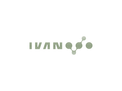 IVANOOO LOGO branding color design green icon illustrator logo minimal typography vector