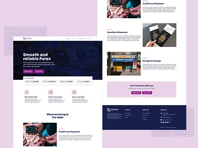 Simple BDC Website - Ambission BDC Website forex landing page ui design challenge uidesign website
