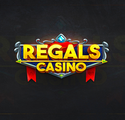 Logo for online Casino👑 2d art branding casino design game logo magic ui