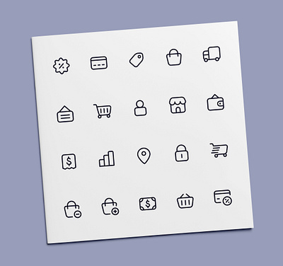 Shopping Icons ecommerce icon icon design icon set icons interface shop shopping store ui user interface