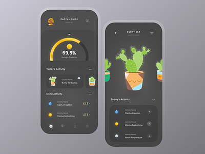 Cactus Management Ui Design 🌵 3d app app design application cactus clean flower flower management management minimal mobile mobile app design mobile design mobile ui trend ui ui ux uidesign uiux weather