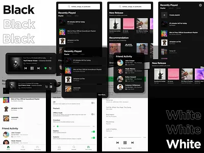 Case Study: Redesign Spotify design mobile music spotify ui ux
