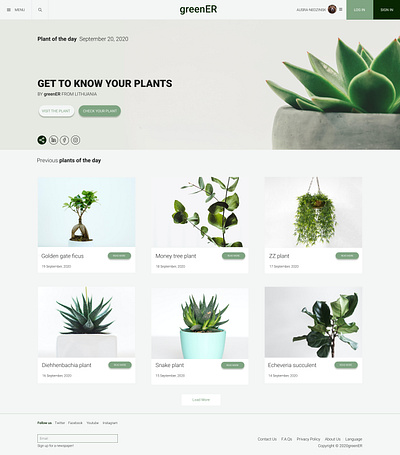 HomePage for greenER design figma homepage homepage design homepagedesign ui ux web website